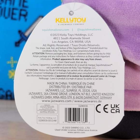 Squishmallow Hello Kitty Badtz Maru 8" UltraSoft Stuffed Sanrio Toy Plush NWT - Picture 6 of 6